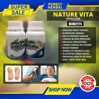 1 bottle Nature Vita Spirulina Superfoods / Cancer / Cyst / Mayoma / Kidney Problem / Arthritis