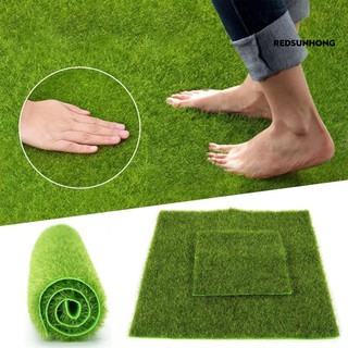 COD♧ 1Pc Synthetic Artificial Grass Mat Turf Lawn Garden Landscape Ornament Home Decor ❀