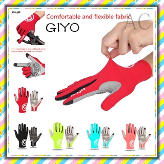 【GIYO】A Pair Touch Screen Long Full Fingers Gel Sports Cycling Gloves MTB Road Bike Riding Racing Gloves Women Men Bicycle Gloves