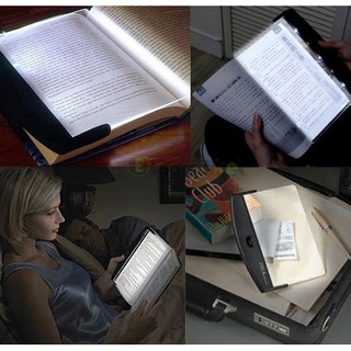 Portable LED Book Wedge Reading Night Light Panel Reading Light Wedge Paperback Night Vision (1)