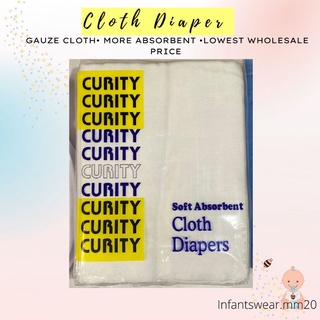 CURITY LAMPIN GAUZE Soft Absorbent Cloth Diaper 12 pcs
