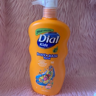 Dial Kids Body + Hair Wash, Orange Splash, 24 Ounce