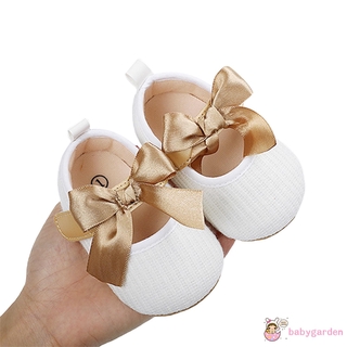 Babygarden- Baby Girls Princess Bowknot Shoes (White, Grey, Pink, Red, Black)