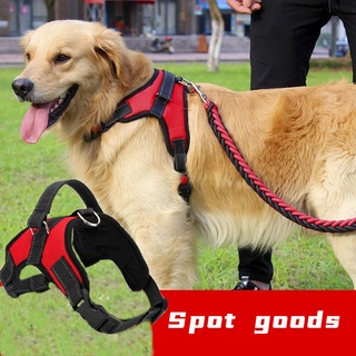 S-XL Retractable Vest Traction Rope Pet Saddle Chest Strap Dog Reflective Dog Harness