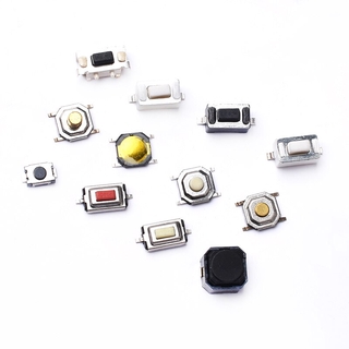50PCS Tact Switch Silicone Button Micro Switch 3*4*2mm 3x6x4.3mm 2Pin 3x6x2.5mm 4*4*1.5mm SMD 4 Feet