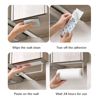 Stainless Steel Paper Towel Holder Rack Toilet Kitchen Roll Paper Holder Self-adhesive Kitchen (5)