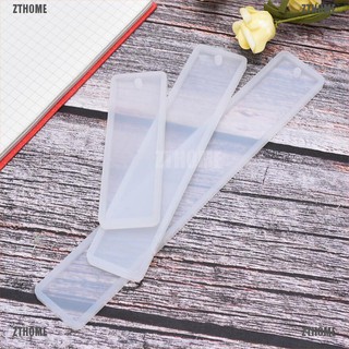 ZTHOME 3Pcs Rectangle Bookmark UV Silicone Mould Epoxy Resin Mold DIY Crafts Making