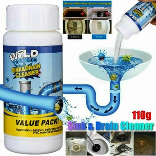 Wild Tornado Powerful Sink and Drain Cleaner for Kitchen Toilet Pipe Dredging (110g / bottle) XJB10 (1)
