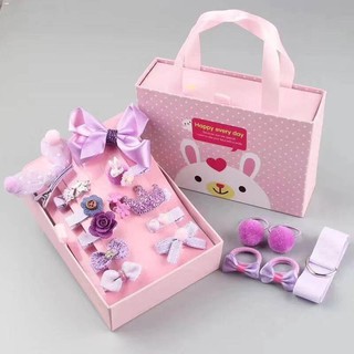 №♗Flagship 18 Pcs/box (with box) Gift Set Children Hair Accessories Korean Princess Girls