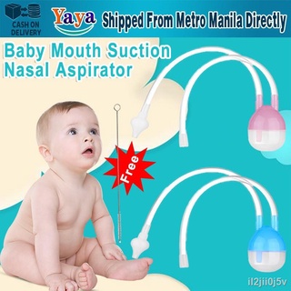 ◇❈♕xd 【Fast Delivery】 Newborn Baby Safety Nose Cleaner Kids Vacuum Suction Nasal Aspirator Set