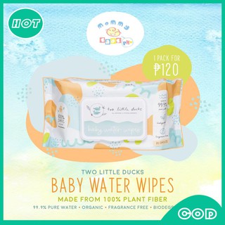 Two Little Ducks Baby Water Wipes 80 pulls each packbaby wipes