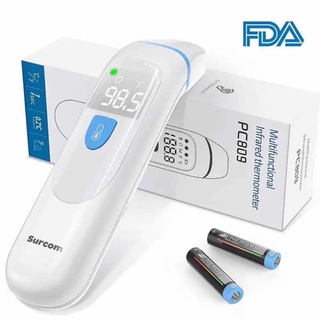 【Ready Stock】Surcom Thermometer Digital Infrared Baby Forehead & Ear Adult Fever Measurement gEQF