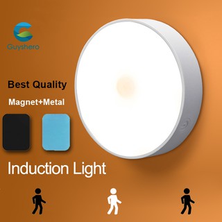 Sensor Night Light USB Rechargeable Wireless Body Induction Lamp Motion Sensor Light LED Household Night Lights White/Warm Color