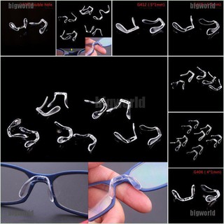 [COD*thickgreyaa]2pcs Pvc Plastic Anti-Slip Stick On Nose Pads Eyeglass Sun