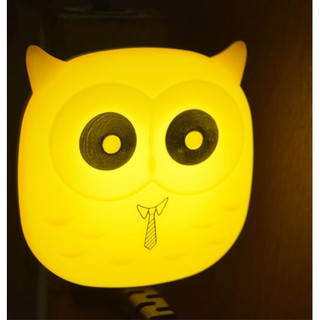 Night Lamp LED Sensor Control Dim Light - Owl Design PANALO