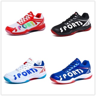 Large size tennis shoes lovers breathable competition training shoes ping pong badminton shoes L016