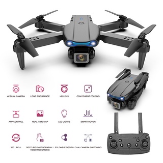 ⊕New Drone 4k Single Camera HD E99 WIFI FPV Drone Air Pressure Fixed Height Four-axis Aircraft