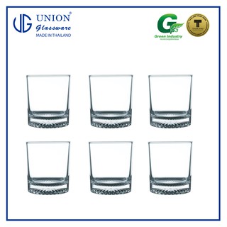 UNION GLASS Clear Glass Rock Glass Water, Juice, Soda, Liquor Glass 225ml | 8oz [Set of 6] (1)