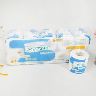 10 Roll White Toilet Paper Toilet Roll Tissue Roll Pack of 10 3Ply Paper Towel Tissue Household Toil