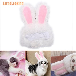 LargeLooking（**）Cat bunny rabbit ears hat pet cat cosplay costumes for cat small dogs party