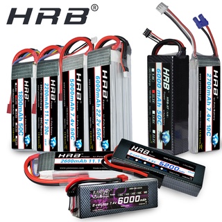 HRB Lipo 2S 7.4V 3S 11.1V 5000mah 4S 14.8V 6S 22.2V Battery 1800mah 2200mah 2600mah 3300mah 4200mah (1)