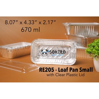 20pcs (8x4) Loaf Pan Small aluminum foil tray