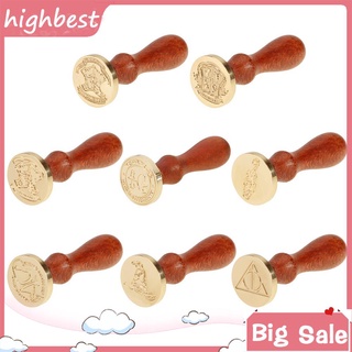 Wood Handle Antique Sealing Wax Stamps Ancient Craft Wax Seal Stamp Decor