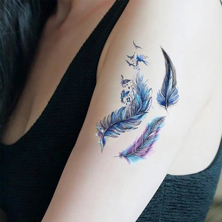 Waterproof Body Arm Legs Flora Lavender Flash Fake Temporary Tattoos Women Chest Tatoo Body Art Custom Tatoos (3)