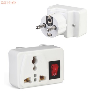 ✨♐✨ Universal Electric Plug With On/Off Switch International Travel Charger Power Socket Adapter EU