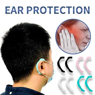 【Ready Stock 】Universal Mask Reusable Ear Hook Suitable for Face Mask Prevent Ear Pain Soft Silicone Invisible Earmuffs Ear Protection