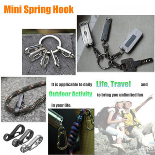 10PCS SF Keychain Carabiner Alloy Hook Hanging Buckle (3)