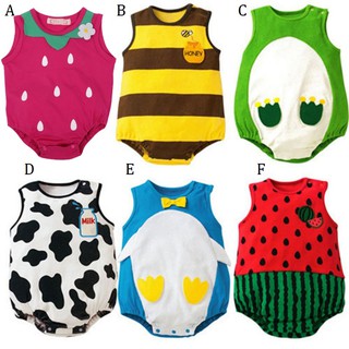 1BBworld Cartoon Casual Rompers Sleeveless Button Outfits (1)