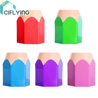 11.10ciflying Pencil Pot Holder Pen Storage Vase Stationery Gift Cup Desk Container Organizer