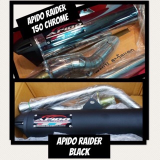 Apido Pipe Raider 150 black/ chrome carb type (1)