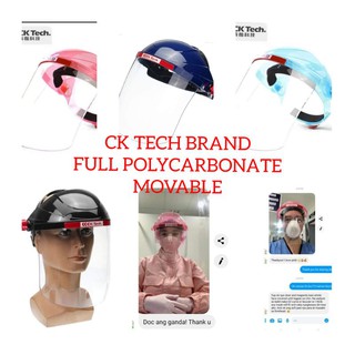 Face Shield /Translucent Face Shield/Polycarbonate/Movable/Acrylic/Ck brand/ With Certificate