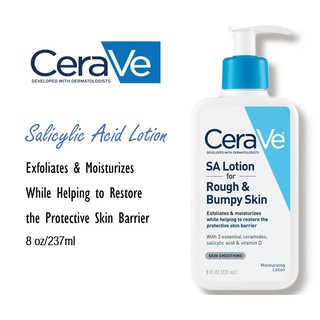 CeraVe SA Lotion for Rough & Bumpy Skin, Exfoliates & Restore Smooth Skin, 237ml.