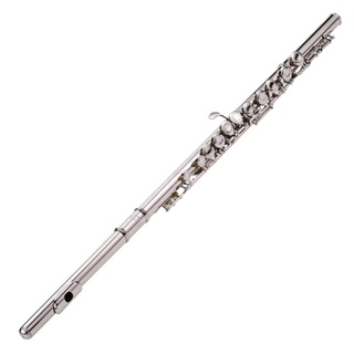 Y&L Western Concert Flute Silver Plated 16 Holes C Key Cupronickel Woodwind Inst fj3i