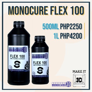 500mL / 1L Monocure Flex 100 405nm Photopolymer Flexible 3D Printing Resin