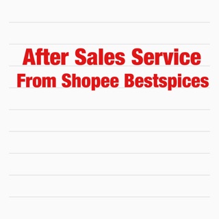 After Sales Service shopee from BestSpices replacement