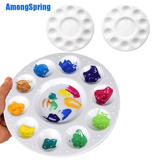[AmongSpring] Palette 10 Grid Art Paint Tray Artist Watercolor Plastic Mixing Palette Supplies