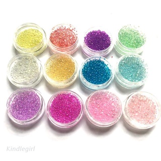 Ready Stock/☂KING 12 Pcs/set DIY Crystal Epoxy Filler Color Bubbles UV Resin Glue Imitation Blister