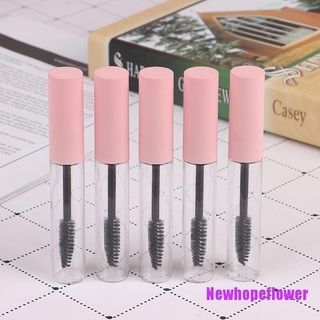NFPH✹ 5Pcs 10ml Empty Mascara Container Bottle Tube Empty Cosmetic Oil Mini Clear