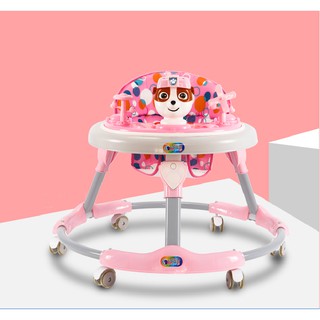 Fashionable high-quality music version baby walker anti-rollover adjustable height and seat foldable (9)