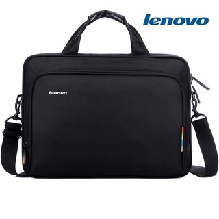 【Ready Stock】✢☌✻Lenovo laptop bag 15 inch notebook large capacity zipper with shoulder strap busines