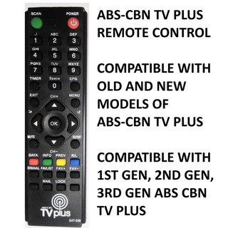 ABS CBN TV Plus Remote Control