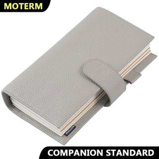 Moterm Companion Travel Journal Standard Size Notebook Genuine Cowhide Organizer with Back Pocket