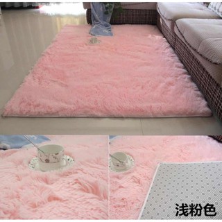 Soft Anti-skid Carpet Rugs Shaggy Mat Living Dining Bedroom Floor 120x80cm