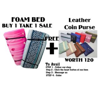 Buy 1 Take 1 ❗Foam Bed ( Single Size ) with Free Wallet worth P120 (1)