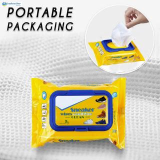Travel Portable Disposable Sneakers Cleaning Wet Wipes White Artifacts Shoes Quick Easy (4)