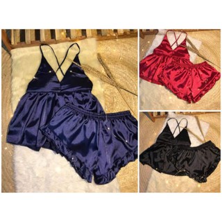 Satin Lingerie Set / Sexy Sleepwear Terno (S-M/ M-L)